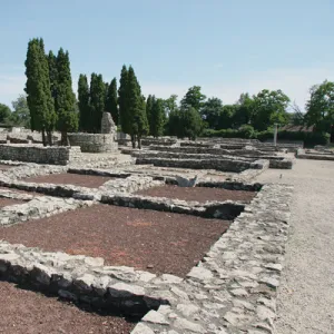 Aquincum. The ruins of the roman city. Near Budapest. Hungar