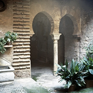 Arab baths. 14th century. The Alhambra. Spain