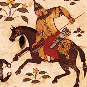 Arabian knight on horseback