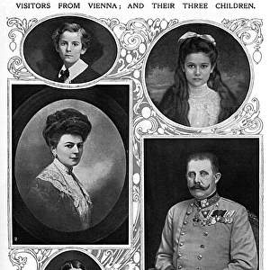 Archduke Franz Ferdinand & family, visit to England, 1913