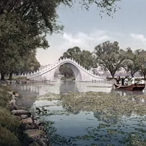 Arched bridge, Summer Palace, Peking, (Beijing) China, c