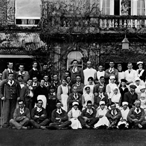 Armistics Day 1918 Patients and Staff at Quex Park