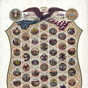 Arms of the states and territories of the American union