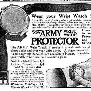 Army wrist watch protector advertisement