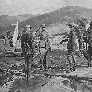 Arrival of Bulgarian Peace Envoy, 1918 by Matania
