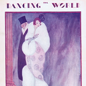 Art deco cover of The Dancing World Magazine, November 1921