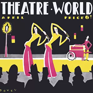 Art deco cover for Theatre World, April 1927