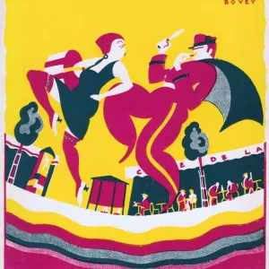 Couverture Art déco pour Theatre World, août 1926. Couverture Art déco pour Theatre World, août 1926.