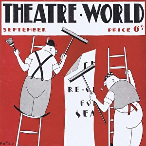 Art deco cover for Theatre World, September 1927