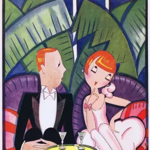 Art deco illustration by Fish