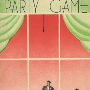 Art Deco party game card