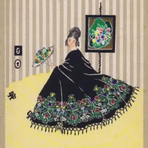 Art deco postcard by Longley