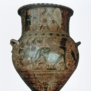 Art greek. Archaic. Amphora of Melos. 7th BC century. Nation