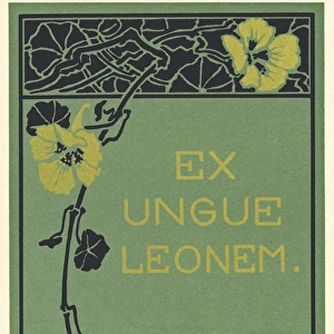 Art Nouveau design, Ex Ungue Leonem