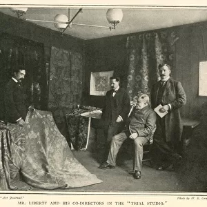 Arthur Lasenby Liberty and co-directors in trial studio
