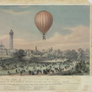 Ascent of Coxwells balloon, Crystal Palace, London