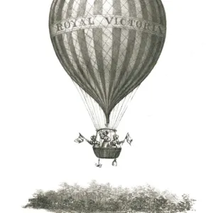 Ascent of Mrs. Graham and the Royal Victoria Balloon