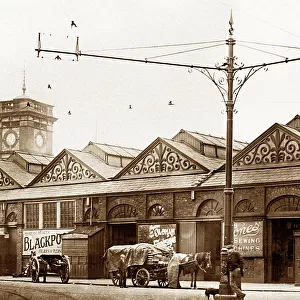 Ashton-under-Lyne Market Hall early 1900s