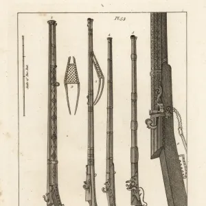 Asian and Turkish matchlock guns