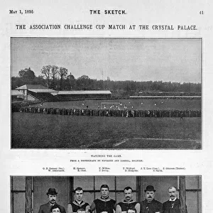 Association Challenge Cup match at the Crystal Palace 1895