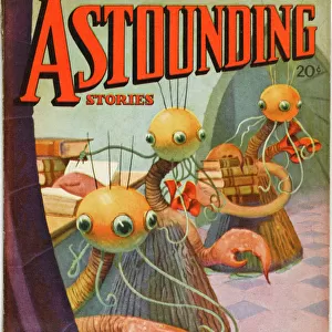 Astounding Stories Scifi magazine cover, Shadow out of Time