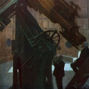 Astronomical telescope at the Paris Observatory, 1926