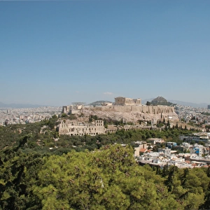 Athens. Panoramic view of the Acropolis