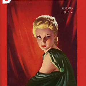 Attractive blonde woman 1944