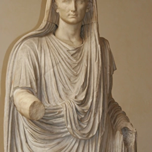 Augustus ( 63 BC A?i? 14 AD). First Emperor. Statue Via Lab