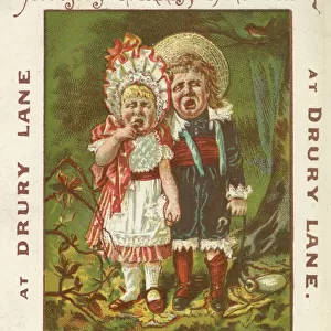 Augustus Harriss pantomime, Babes in the Wood, Drury Lane, London