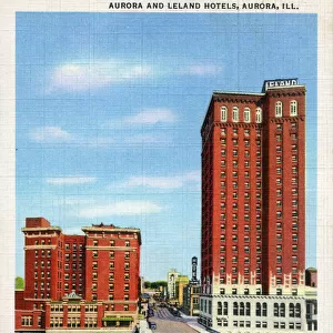 Aurora and Leland Hotels, Aurora, Illinois