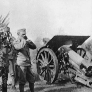 Austrian 15cm howitzer in Galicia, Eastern Front, WW1