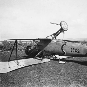 Austrian Albatros D. III fighter biplane, WW1