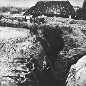 Austrian troops in trenches