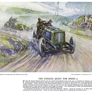 Autocar Poster -- Gordon Bennett race