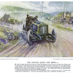 Autocar Poster -- Gordon Bennett race