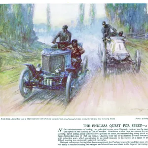 Autocar Poster -- Paris-Amsterdam race