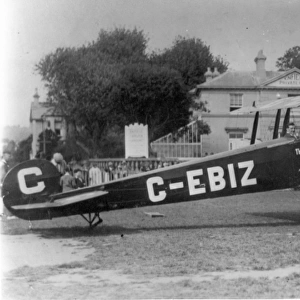 Avro 504K G-EBIZ being used for joyriding from Paignton