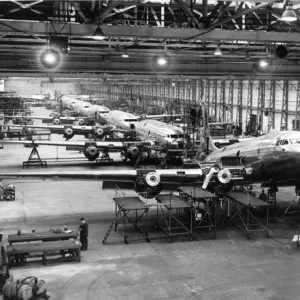 Avro Tudor assembly line at Woodford