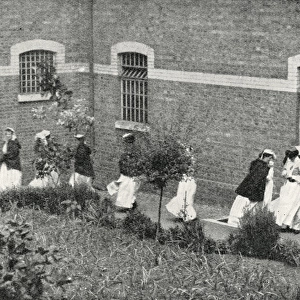 Aylesbury Inebriate Reformatory - Inmates Taking Exercise