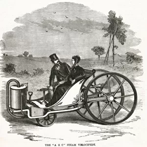 A B C propelled by steam velocipede 1869