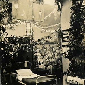 B Ward, Christmas 1918, Quex Park VAD Hospital