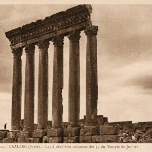 Baalbek, Lebanon - Temple of Jupiter - Six golden pillars