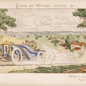 Bablot in a 1911 motor race