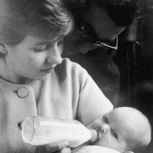 Baby having Bottle C1960