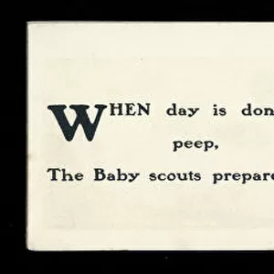 Baby Scouts -- sleeping