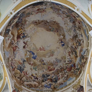 Baden Wurttemberg, Neresheim: Ceiling painting