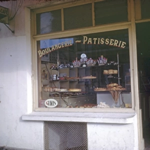 Bakery and patisserie on a French street