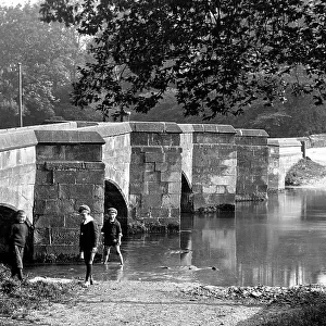 Bakewell Bridge and Ford early 1900s