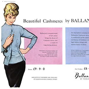 Ballantyne cashmere advertisement, 1959